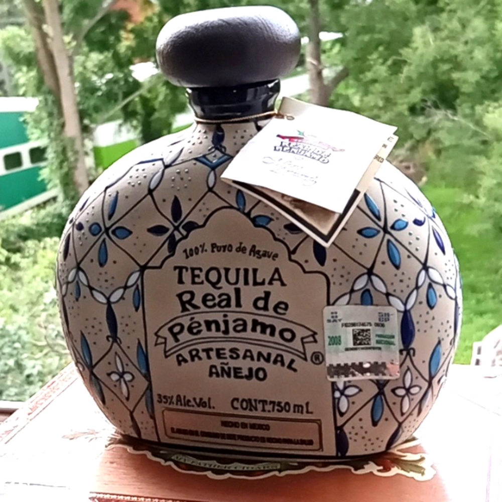 EMPTY Hand Made Mexican Ceramic Bottle, 2008